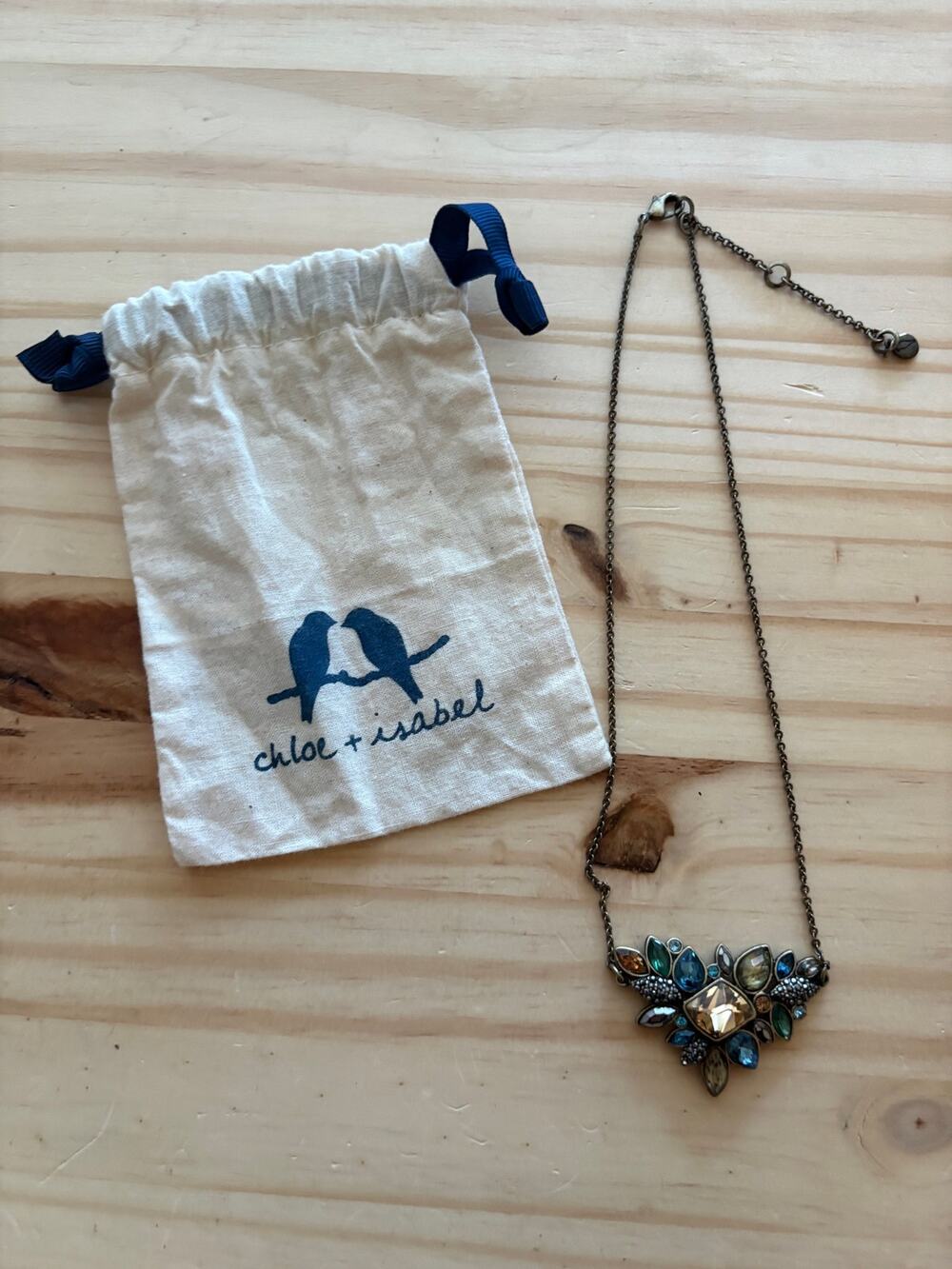 Chloe + Isabel Necklace Multicolor Sunset On The Seine Pendant